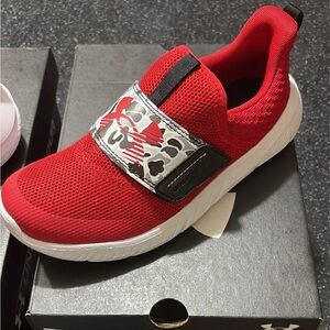 Under Armour Kids Red and Black Slip-On Sneakers